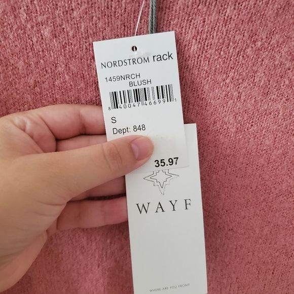 Wayf brand pink sweater small nwt - Picture 5 of 11